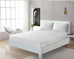 100% Polycotton Quilted Mattress Protector Fitted Sheet Ultra Soft Hypoallergenic Noise-Free Bedding Stretches Up to 30cm Deep Mattress Topper Dazzle Collection