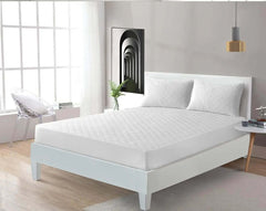 100% Polycotton Quilted Mattress Protector Fitted Sheet Ultra Soft Hypoallergenic Noise-Free Bedding Stretches Up to 30cm Deep Mattress Topper Dazzle Collection