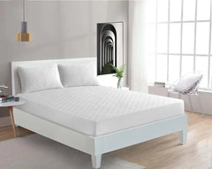 100% Polycotton Quilted Mattress Protector Fitted Sheet Ultra Soft Hypoallergenic Noise-Free Bedding Stretches Up to 30cm Deep Mattress Topper Dazzle Collection