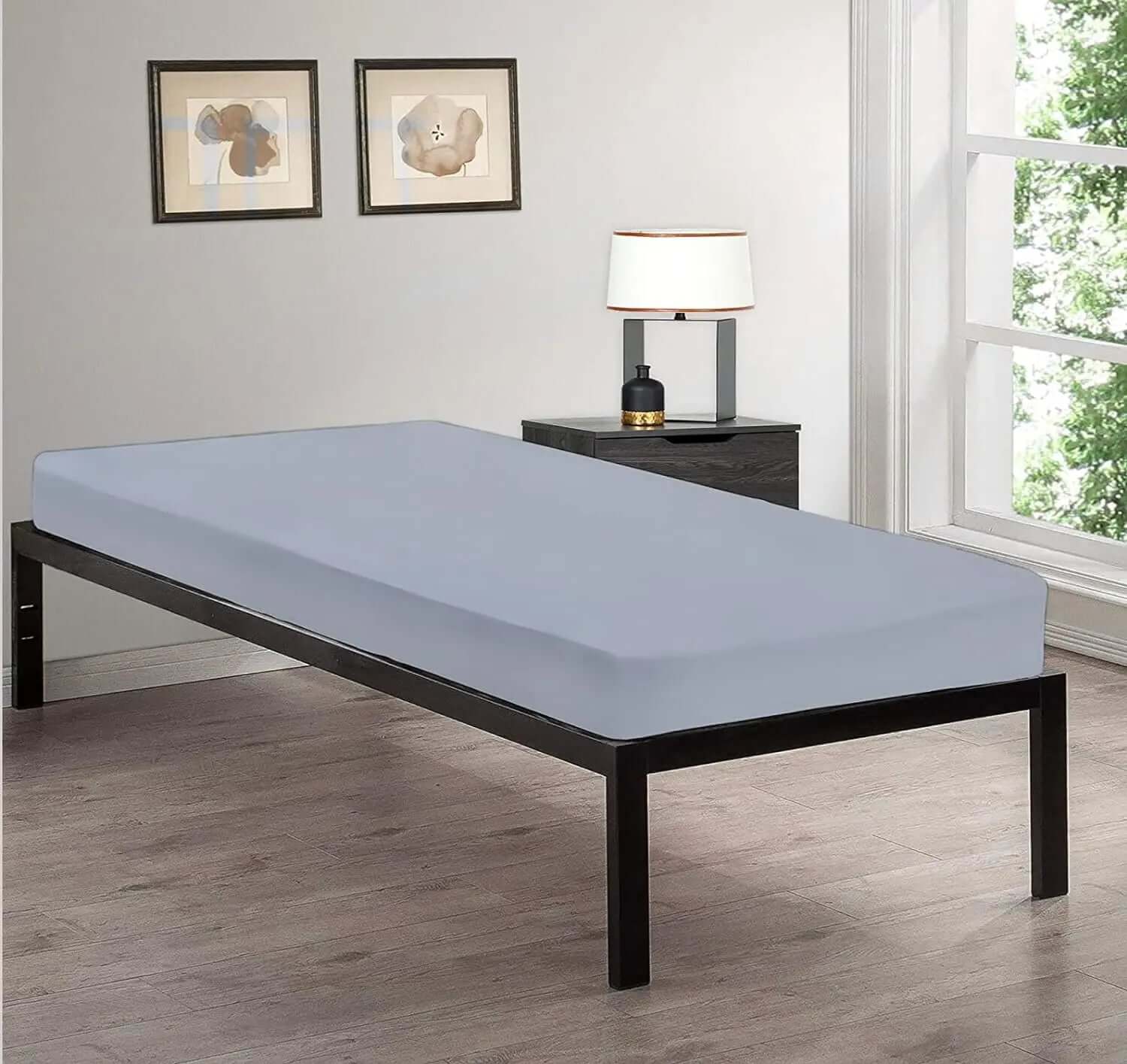 100%Egyptian Cotton 200TC Bunk Bed Fitted Sheet 2ft 6'' (76cmX190cm) Soft & Crisp Cotton Small Single Bed Fitted Sheet Bedding Set Dazzle Collection uk