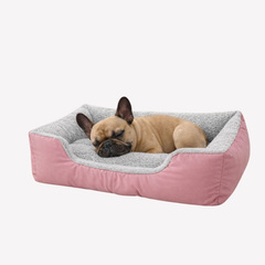 Dazzle Collection Dog Bed 100% Polyester Fleece Lined Fibre Filled Dog Sofa Bed basket for Head, Neck & Spine Support, Super Soft Rectangle Pet Bed Non-Slip Bottom