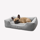 Dazzle Collection Dog Bed 100% Polyester Fleece Lined Fibre Filled Dog Sofa Bed basket for Head, Neck & Spine Support, Super Soft Rectangle Pet Bed Non-Slip Bottom