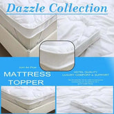 Air Flow Mattress Toppers Temperature Control Hotel Quality Super Soft 5cm Thick Microfiber Mattress Dazzle Collection uk