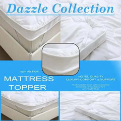 Air Flow Mattress Toppers Temperature Control Hotel Quality Super Soft 5cm Thick Microfiber Mattress Dazzle Collection uk