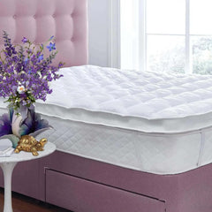 Air Flow Mattress Toppers Temperature Control Hotel Quality Super Soft 5cm Thick Microfiber Mattress Dazzle Collection uk