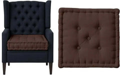 Armchair Booster Cushion Seat Pad Only 45 x 45 x 10cm Extra Thick 100% Cotton | Firm Support Orthopedic Floor Cushion for Elderly & Adult, Office, Car & Dining Chair Seat Pad Cushions Dazzle Collection uk