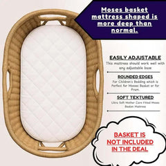 Baby Moses Pram Basket Mattress Dazzle Collection uk