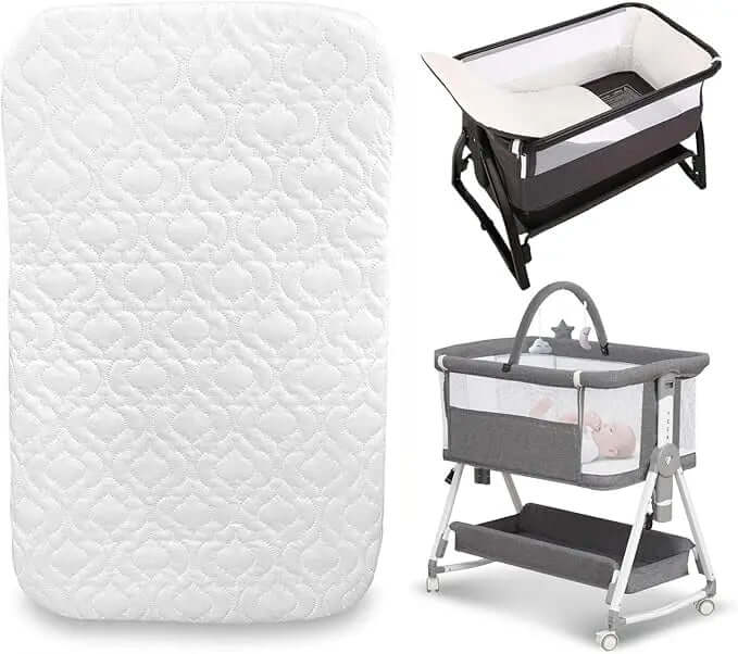 Chicco Next to Me Crib Mattress fit for Baby & Toddler Infant Bed Eco-Breathable Hypoallergenic Travel Crib Bed Foam Mattress Dazzle Collection uk