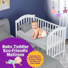 Cot Bed Mattress New Baby Travel Cot Mattress poly cotton Quilted cover Breathable - For Graco Redkite and Mamas & Papas Cot Zipped Cover (95x65x5cm) Dazzle Collection uk