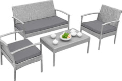 Dazzle Collection 3 Pieces Replacement Cushions Set For Rattan Chairs Sofa Patio Seat Pads Waterproof Outdoor Garden Furniture Comfy Cushions Lightweight and Durable Dazzle Collection