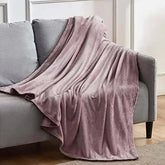 Dazzle Collection Fleece throw Blanket Flannel Versatile Blanket Fluffy Soft Throw for Bed and Chaise Warm Cozy Plush Reversible Microfiber Blanket (Mauve, 150 x 200 cm) Dazzle Collection uk