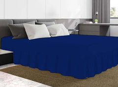 Dazzle Collection Frilled Valance Fitted Sheet Easy Care 100% Polycotton Valance Sheet For Single to Super King Size Bed Sheet Machine Washable Dazzle Collection uk