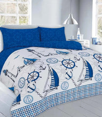 Dazzle Collection Luxurious Jack Printed Design Duvet Cover Sets Quilt Cover Sets Reversible Bedding Sets With Matching Pillowcases 50CM x 75CM Quilt Cover Bedding Set (Jack Blue, Single) Dazzle Collection