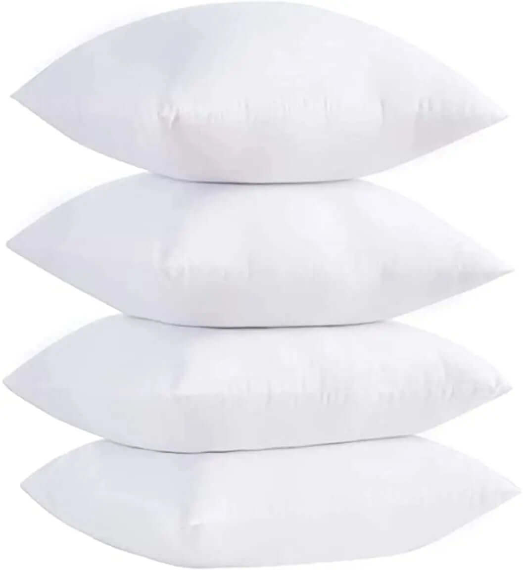 Dazzle Collection Luxury Throw Cushions Inner Pads Anti Allergy Bedding Cushion 100% Virgin Fibre Filling Square Pads Comfort and Support as you Sleep (PACK OF 2 | 12" x 12") Dazzle Collection