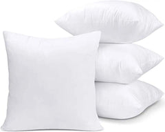 Dazzle Collection Luxury Throw Cushions Inner Pads Anti Allergy Bedding Cushion 100% Virgin Fibre Filling Square Pads Comfort and Support as you Sleep (PACK OF 2 | 12" x 12") Dazzle Collection