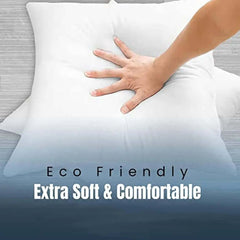 Dazzle Collection Luxury Throw Cushions Inner Pads Anti Allergy Bedding Cushion 100% Virgin Fibre Filling Square Pads Comfort and Support as you Sleep (PACK OF 2 | 12" x 12") Dazzle Collection