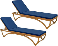 Dazzle Collection Pack of 2 Sun Lounger Replacement Cushion Pad Waterproof for Sun Lounger Seat Pad, Deck Pad, Pool, Lawn or Indoor Recliners Pads Soft and Comfy Fibre Filling & Washable Cushion Cover Dazzle Collection uk