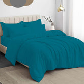 Dazzle Collection Plain Dyed DUVET COVER SET with Matching Pillowcases Luxury 100% PolyCotton Bedroom Bedding Bed Set Easy Care UK Sizes Bedding Set Dazzle Collection uk