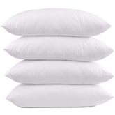 Dazzle Collection Set of 4 Poly Cotton Bed Pillows with Hallow Fibre Polyester Filling-Soft Bounce & Medium Firm Bed Pillows Support for All Sleep Styles (45 x 72cm) (4) Dazzle Collection