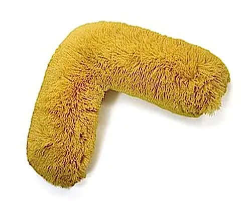 Dazzle Collection V Shaped pillow Teddy Bear Fleece Complete Pillow or Case for support Maternity Back Neck Soft Warm Plush Cosy Pillow Dazzle Collection uk