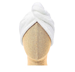 Dazzle Collection® 100% COTTON Hair Turban Towel Dry Hair Towel Wrap Lightweight Turban Cap with Loop and Button Fastener Absorbent Dry Hair Quickly for Women (68 cm x 27 cm, Purple) Dazzle Collection uk