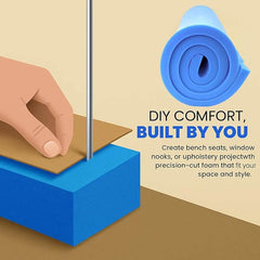 Dazzle Collection High Density Upholstery Blue Foam Cut to Any Size for Cushions, Seat Pad Seating, Dining Seat, Stool Chair, DIY Art and Craft and Other Upholstery Use Foam