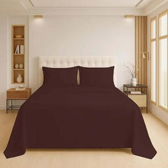 Luxury Flat Sheet Polycotton Plain Dyed Easy-care Non-Iron Bedsheets Parcale Wrinkle-resistant polycotton fabric Dazzle Collection uk