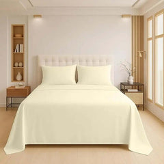 Luxury Flat Sheet Polycotton Plain Dyed Easy-care Non-Iron Bedsheets Parcale Wrinkle-resistant polycotton fabric Dazzle Collection uk