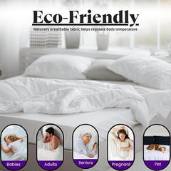 Luxury Duvet Soft Microfiber Filled Fluffy Hollowfiber Anti-Allergy Best For All Seasons Extra Deep Sleep Quilt Duvet For Home & Hotel