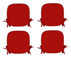 Pack of 4 Chair Seat Pads for Dining Chairs Waterproof Seat Covers Pad, 38 X 38cm Non Slip Kitchen Square Chair Seat Cushions With Ties for Home Dining Room Office Garden Chair pads Dazzle Collection
