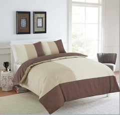 Suede Patchwork Design Duvet Cover Sets Dazzle Collection uk