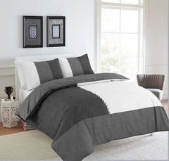 Suede Patchwork Design Duvet Cover Sets Dazzle Collection uk