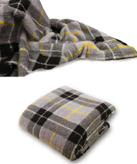 Tartan Check Teddy Throw Blanket for Kids & Adults Tartan Check Style Soft & warm Quilt Throw Blanket for Bed and Chaise Dazzle Collection uk