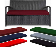 Waterproof Garden Seat Pad For 2/3 Seater Bench Cushions Pads Dazzle Collection uk