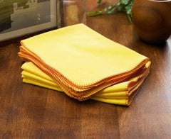 Yellow Dusters Cleaning Cloths 100% Cotton 35 x 45cm Lint Free Cloths for Oiling Wood Dusters for Cleaning Window, Car Duster, Multi-Surface Cleaner Dusting Cloth, Kitchen Duster Cloth ((Pack of 8)) Dazzle Collection uk