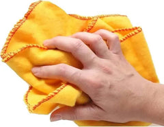 Yellow Dusters Cleaning Cloths 100% Cotton 35 x 45cm Lint Free Cloths for Oiling Wood Dusters for Cleaning Window, Car Duster, Multi-Surface Cleaner Dusting Cloth, Kitchen Duster Cloth ((Pack of 8)) Dazzle Collection uk