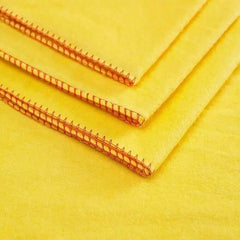 Yellow Dusters Cleaning Cloths 100% Cotton 35 x 45cm Lint Free Cloths for Oiling Wood Dusters for Cleaning Window, Car Duster, Multi-Surface Cleaner Dusting Cloth, Kitchen Duster Cloth ((Pack of 8)) Dazzle Collection uk