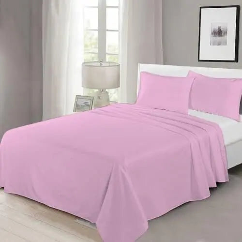 100% Egyptian Cotton Flat Sheet Super Soft Breathable Hypoallergenic Easy Care 200 Thread Count Bed Flat Sheet Hotel Quality Bedding Set Dazzle Collection uk