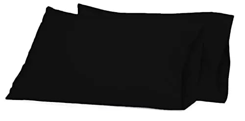 100% Egyptian Cotton Flat Sheet Super Soft Breathable Hypoallergenic Easy Care 200 Thread Count Bed Flat Sheet Hotel Quality Bedding Set (Black, Single) Dazzle Collection uk