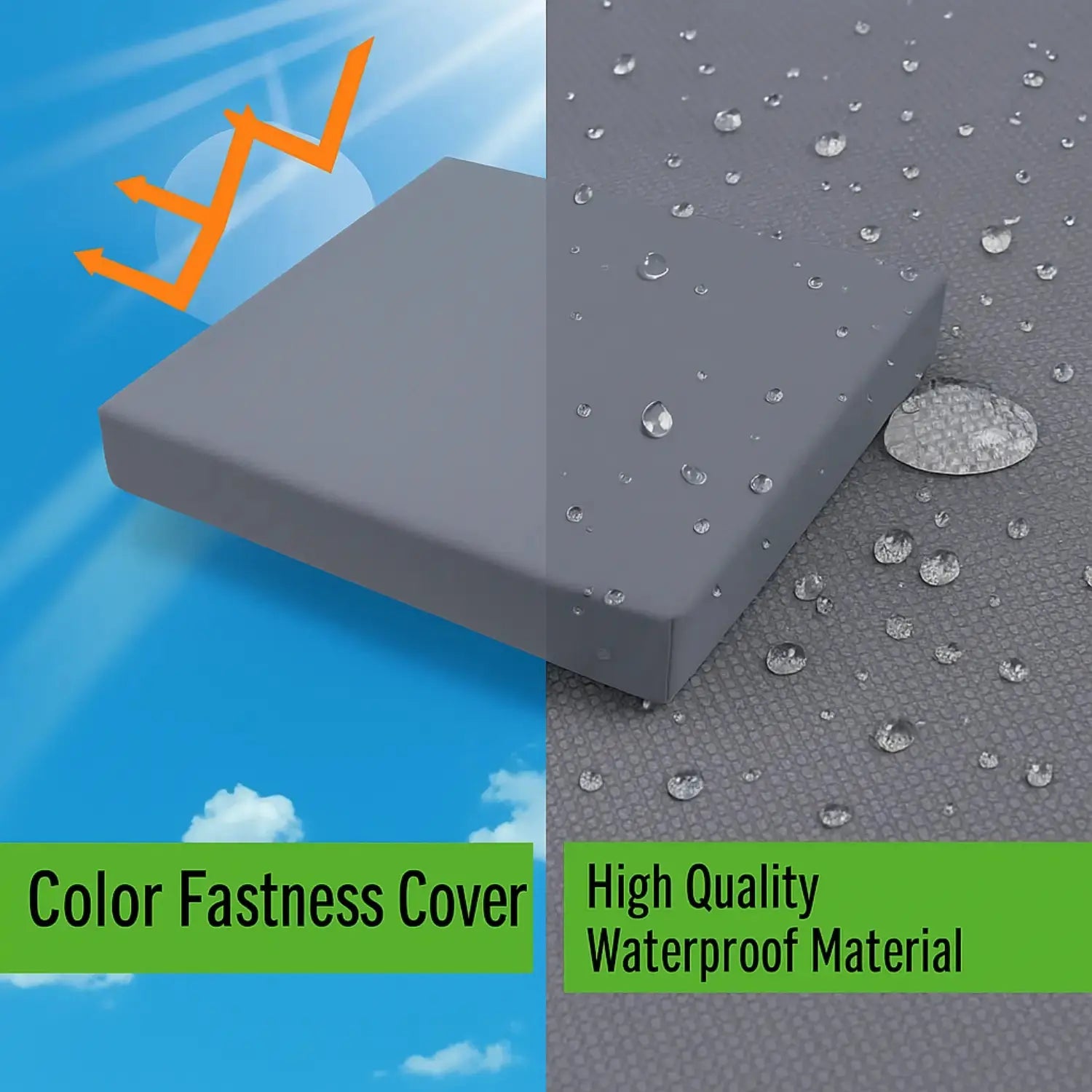 Dazzle Collection Garden Seat Pads Cushions for Rattan Furniture 100% Waterproof Indoor Outdoor Chair Pads Office Garden Patio Chair Cushions Seat Pad Dazzle Collection uk