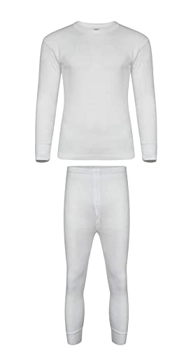 Dazzle Collection Men's Long John Lightweight Thermal Underwear Set Long Sleeve Top and Trousers Warm Bottom Heat Suit for Winters Dazzle Collection uk