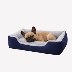 Dazzle Collection Dog Bed 100% Polyester Fleece Lined Fibre Filled Dog Sofa Bed basket for Head, Neck & Spine Support, Super Soft Rectangle Pet Bed Non-Slip Bottom