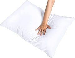 Dazzle Collection Set of 4 Poly Cotton Bed Pillows with Hallow Fibre Polyester Filling-Soft Bounce & Medium Firm Bed Pillows Support for All Sleep Styles (45 x 72cm) (4) ‎Dazzle Collection