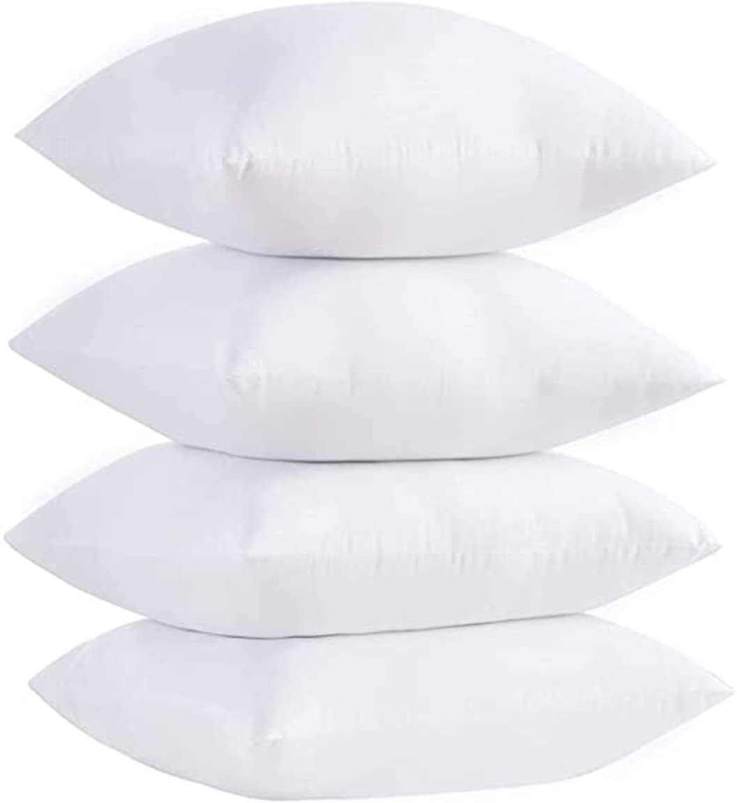 Dazzle Collection Luxury Throw Cushions Inner Pads Anti Allergy Bedding Cushion 100% Virgin Fibre Filling Square Pads Comfort and Support as you Sleep (PACK OF 2 | 12" x 12") ‎Dazzle Collection