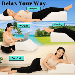 Dazzle Collection Leg Elevation Wedge Pillow Memory Foam Leg Rest Cushion