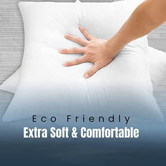 Dazzle Collection Luxury Throw Cushions Inner Pads Anti Allergy Bedding Cushion 100% Virgin Fibre Filling Square Pads Comfort and Support as you Sleep (PACK OF 2 | 12" x 12") ‎Dazzle Collection