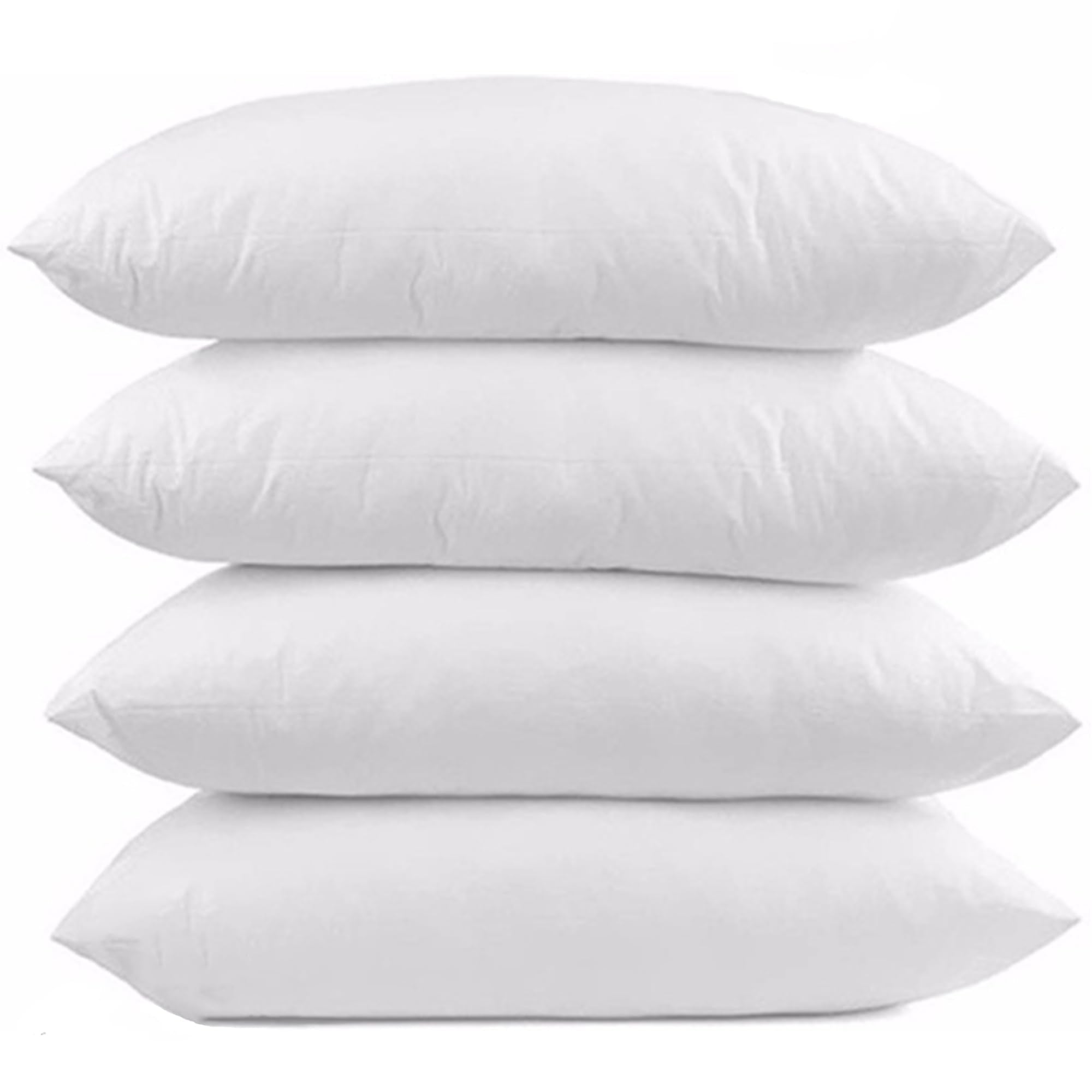 Dazzle Collection Set of 4 Poly Cotton Bed Pillows with Hallow Fibre Polyester Filling-Soft Bounce & Medium Firm Bed Pillows Support for All Sleep Styles (45 x 72cm) (4) ‎Dazzle Collection