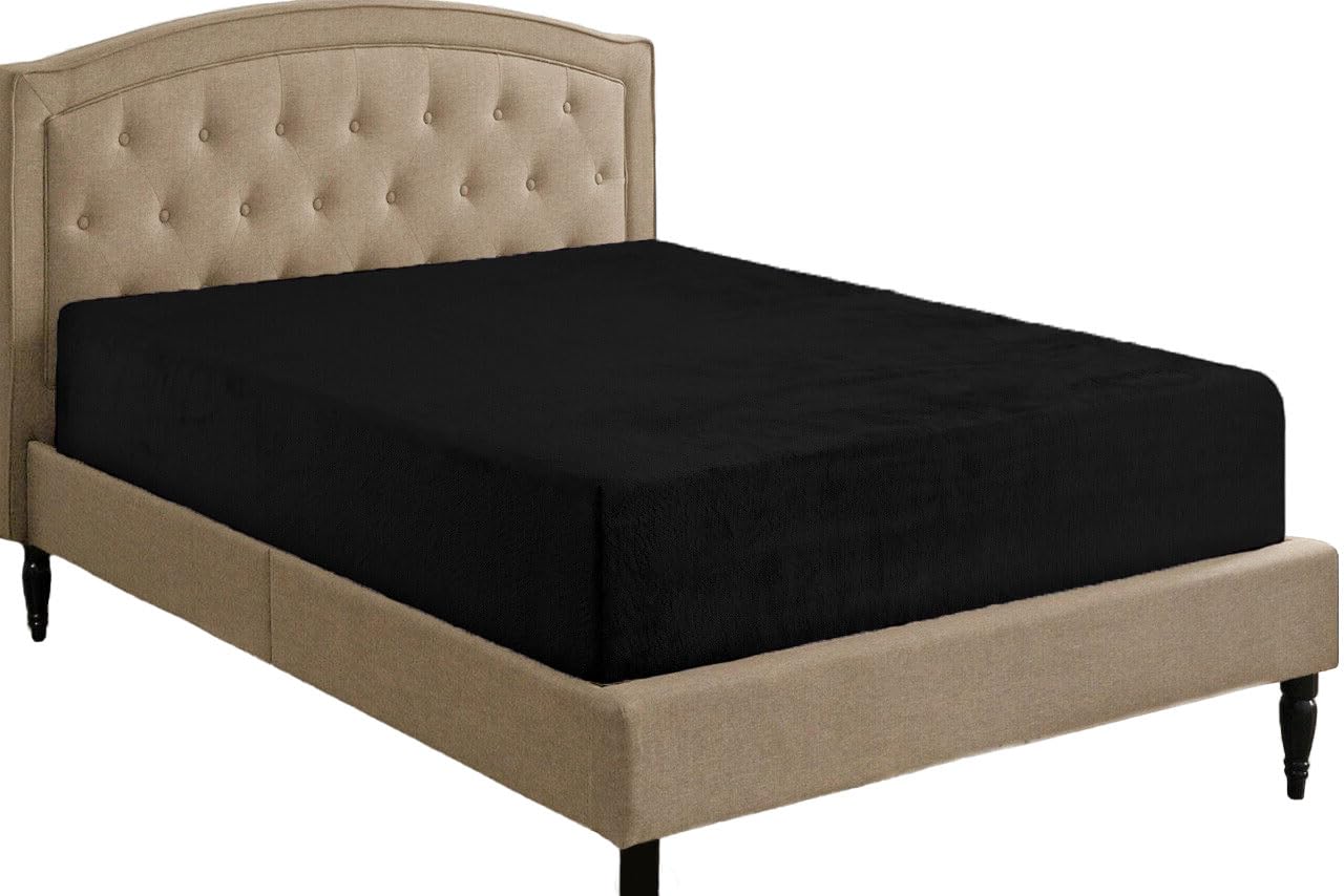 Teddy Fleece Fitted Sheet Extra Deep 30cm Deep Snugly Fit Around Your Mattress Soft & Cosy Warm Plush Fitted Bed Sheets Dazzle Collection uk