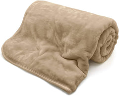 Dazzle Collection Extra Soft Faux Fur Throw Blanket For Kids and Adults Soft & Warm Cozy Plush Reversible | Bed and Chairs Throw Blanket (Mink, (127 cm x 150 cm)) ‎Dazzle Collection