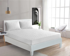 100% Polycotton Quilted Mattress Protector Fitted Sheet Ultra Soft Hypoallergenic Noise-Free Bedding Stretches Up to 30cm Deep Mattress Topper (Single) ‎Dazzle Collection